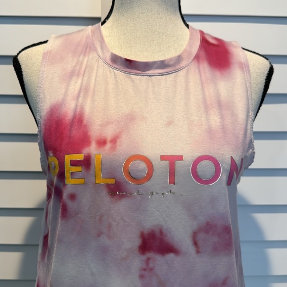 Peloton X Spiritual Gangster Pre Loved Tie Dye graphic Tee Tank. - Picture 2 of 7